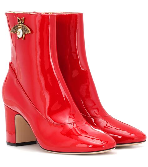 gucci red patent boot|Gucci cowboy boots.